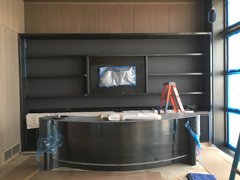 Blackened Stainless Shelves & Bar