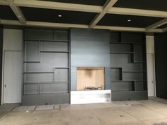 Blackened Fireplace Cladding