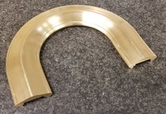 CNC machined brass handrail