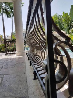 Bronze railing