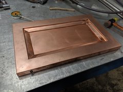 Copper cabinet door