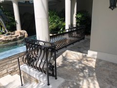 Bronze railing