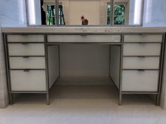 Nickel plated brass vanity